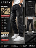 LEZEX Cargo jeans for men